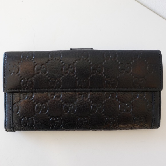 Gucci “Signoria” Continental Wallet – Black Guccissima Leather - Picture 2 of 6